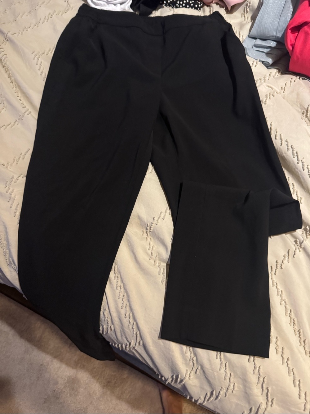 White House Black Market Black Tailored Straight-Leg Trousers
